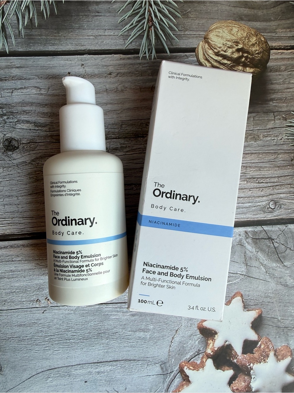 The Ordinary Body Care Niacinamide 5% Face And Body Emulsion 3.4 Fl Oz/100ml New
